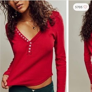 Free people long sleeve t shirt